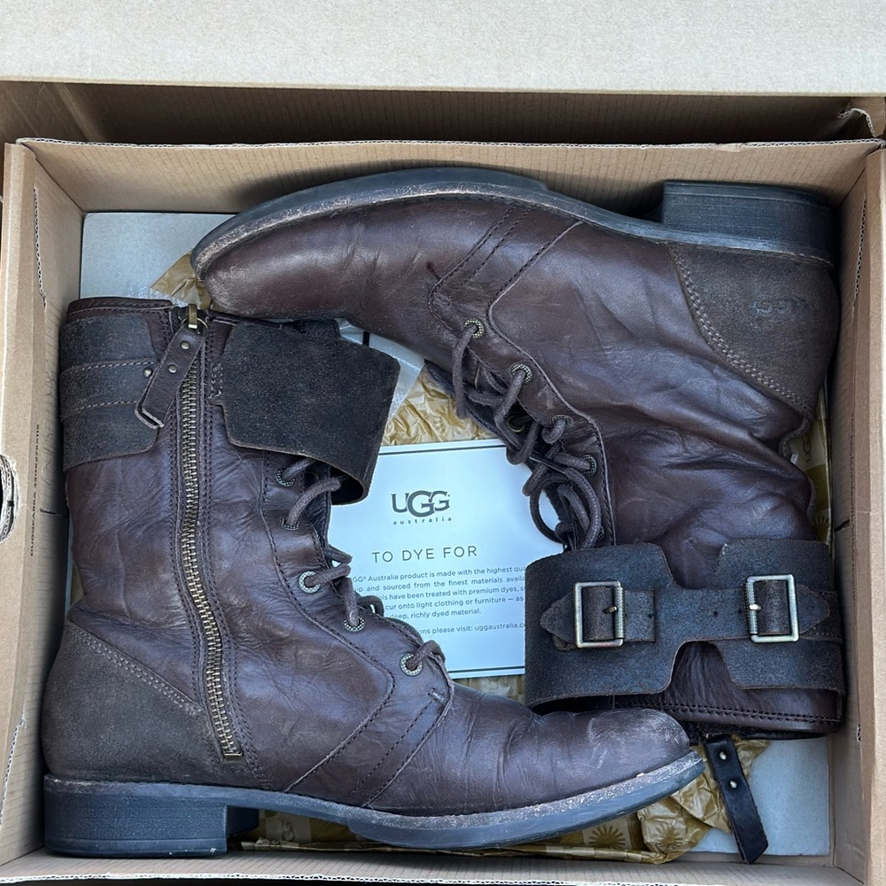 Uggs biker boots